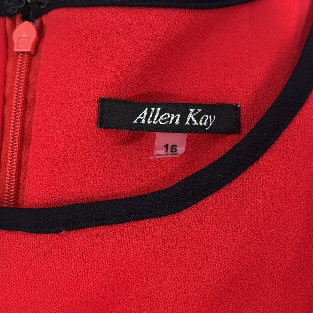 Allen Kay Women’s Royal Sleeve Sheath Dress Size 16 - Picture 10 of 11